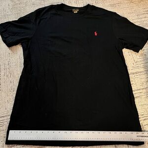 Polo by Ralph Lauren Black Tee with Red Logo